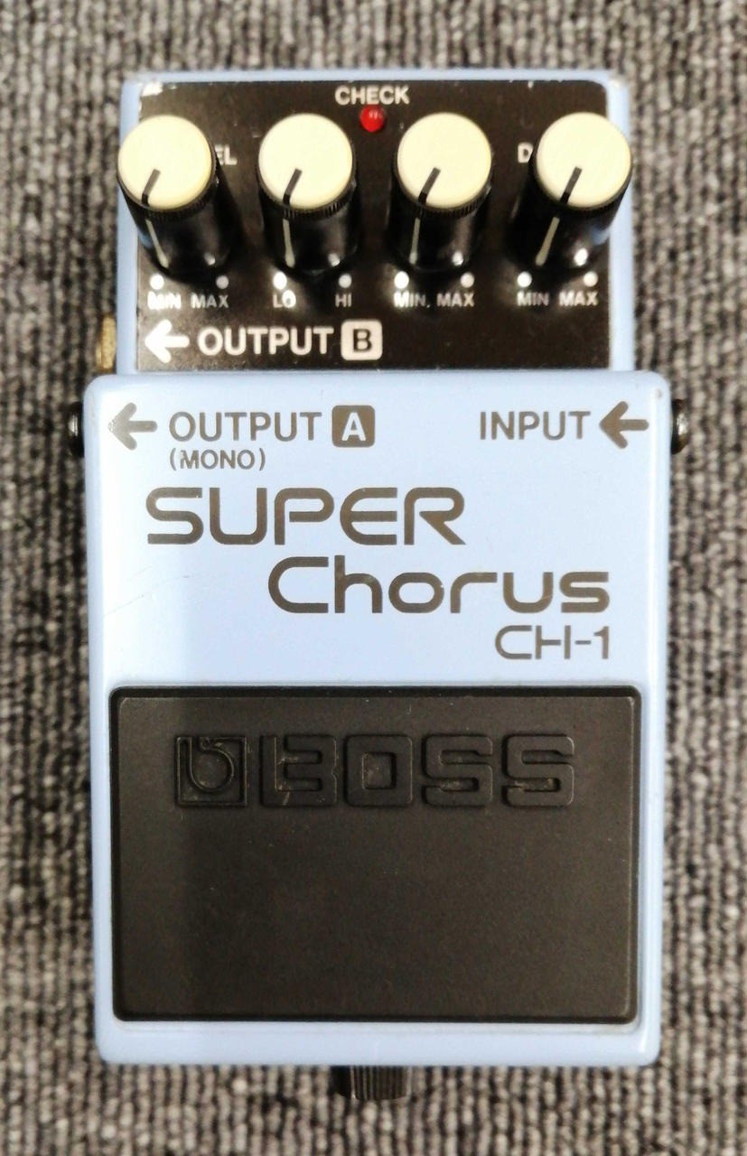 BOSS CH-1 SUPER Chorus Guitar Effects Pedal - Made in Taiwan, Tested Japan