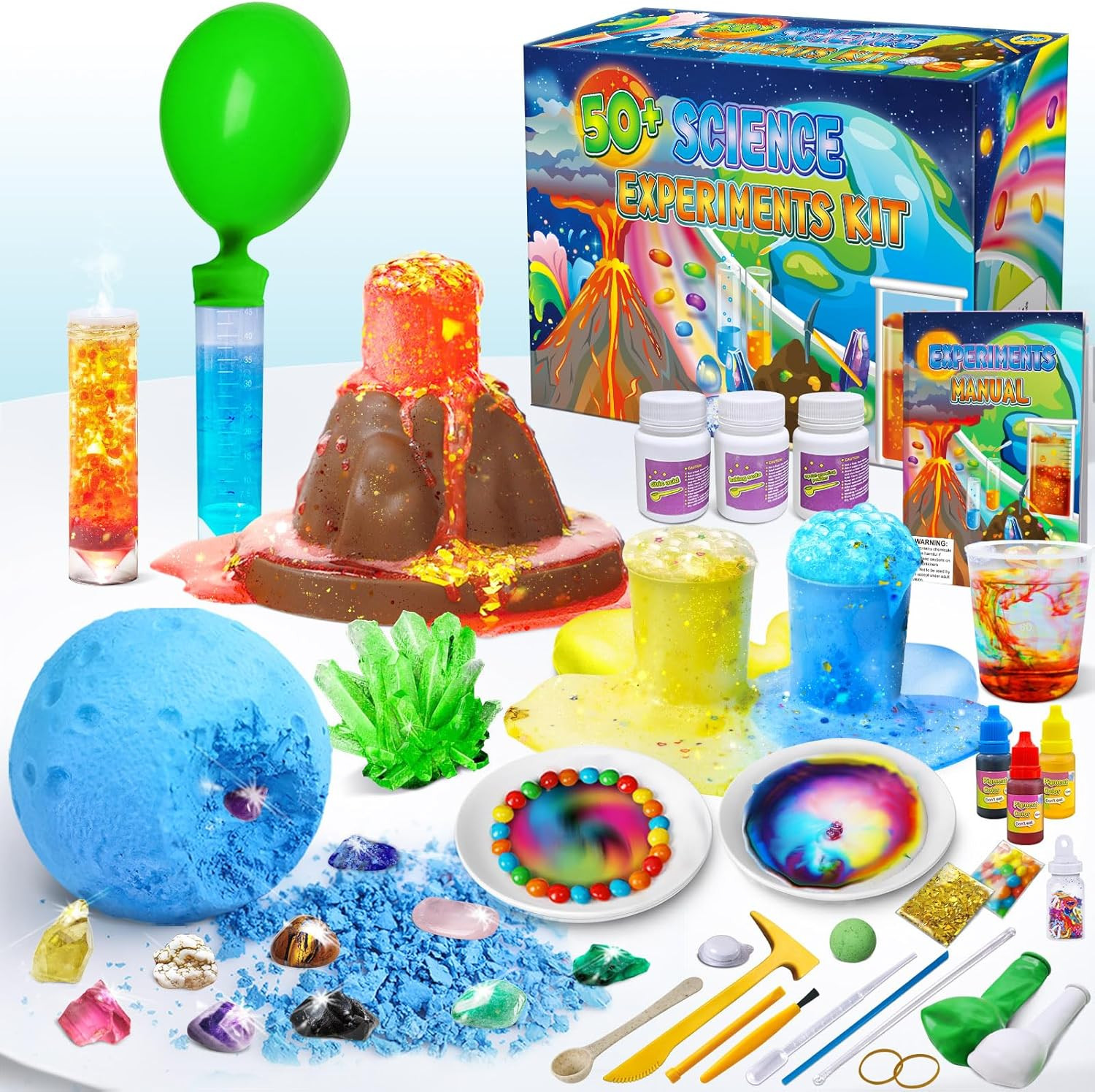 50+ Science Lab Experiments Kit for Kids, STEM Activities Educational Scientist