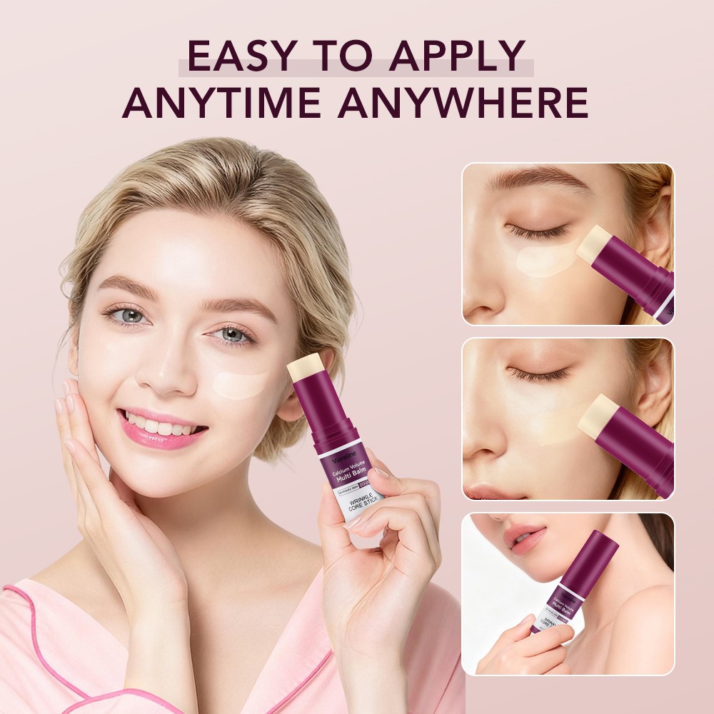 3PCS Calcium Volume Multi Balm Wrinkle Core Stick Beauty Korean Moisturing Stick
