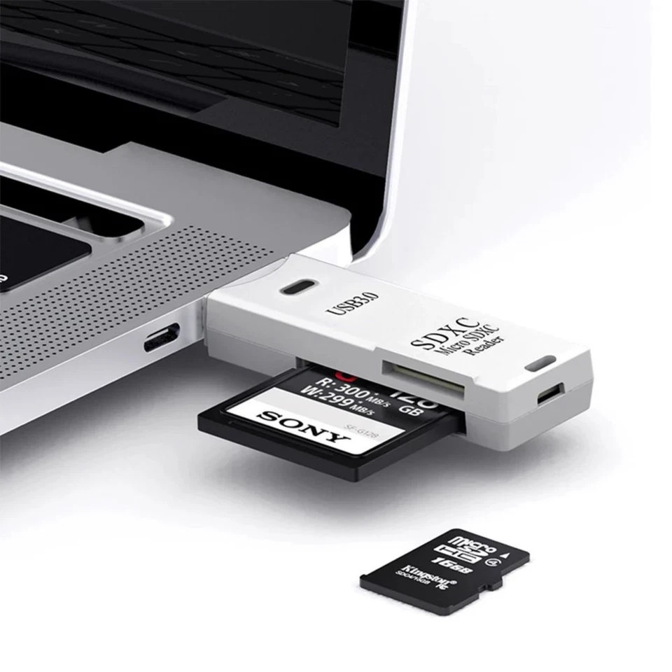 2 in 1 USB 3.0 Card Reader TF Micro SD Memory Card Adapter High Speed for PC Lap