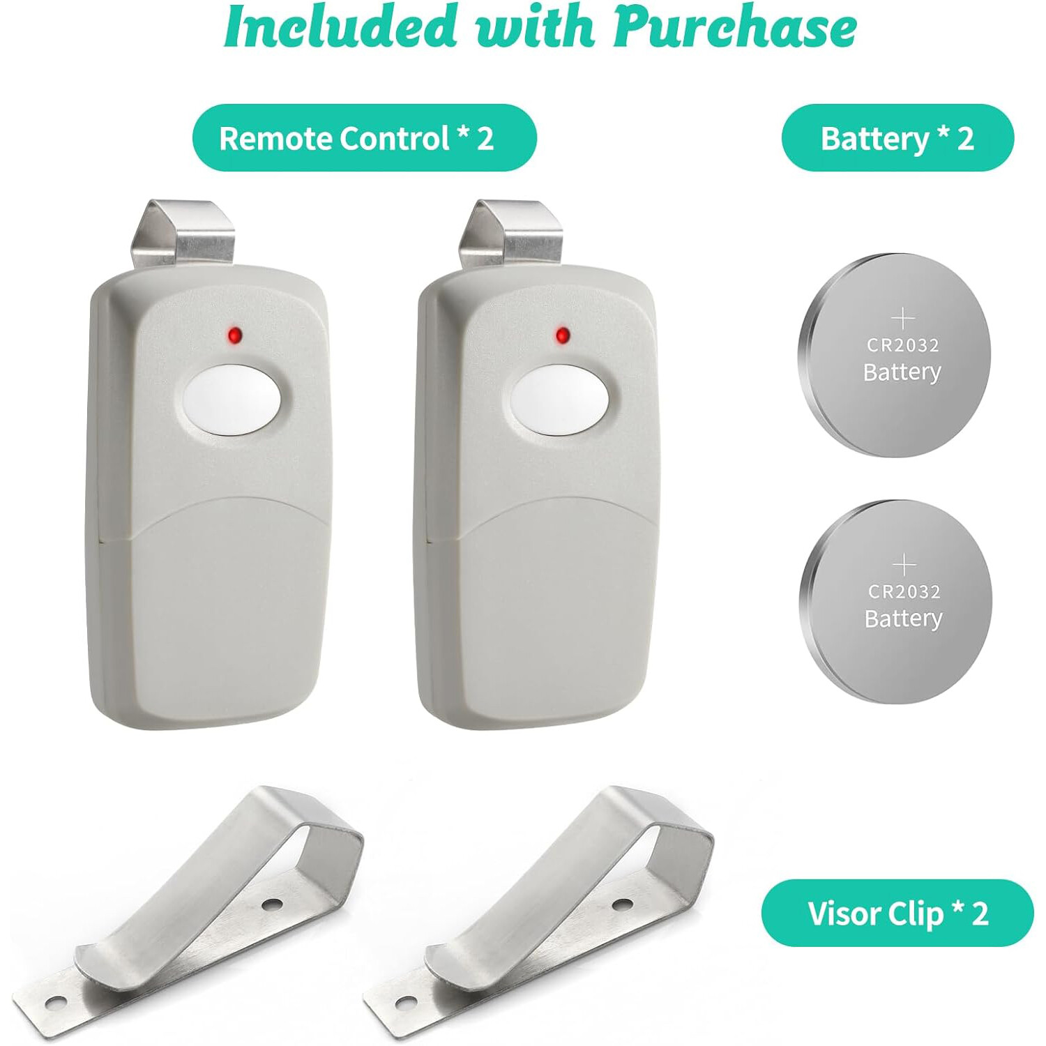 2x For Multi-Code 3089 MultiCode 308911 Linear MCS308911 Garage Gate Remote 300m