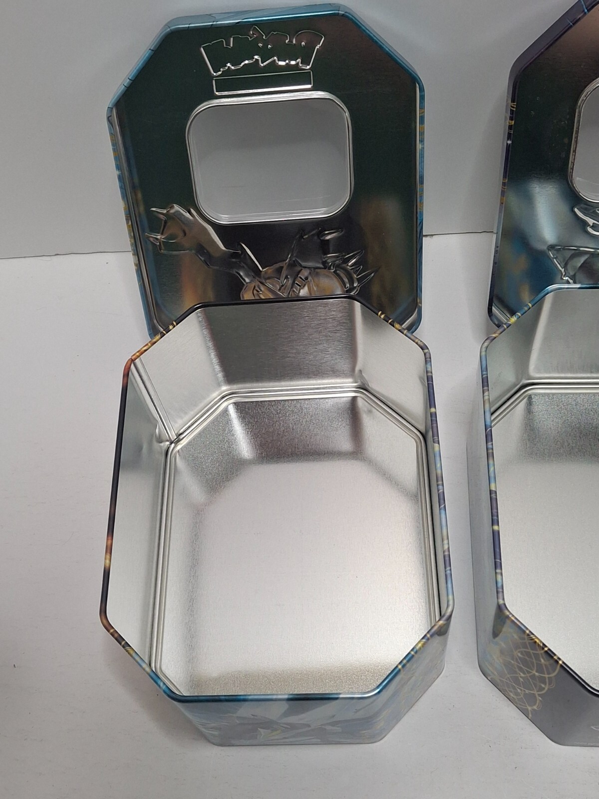 Lot of 2 Empty Pokemon Tins