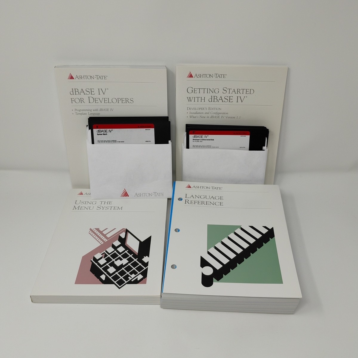 Ashton Tate dBase IV Developer's Edition Version 1.1 Update Floppy Disks Manuals