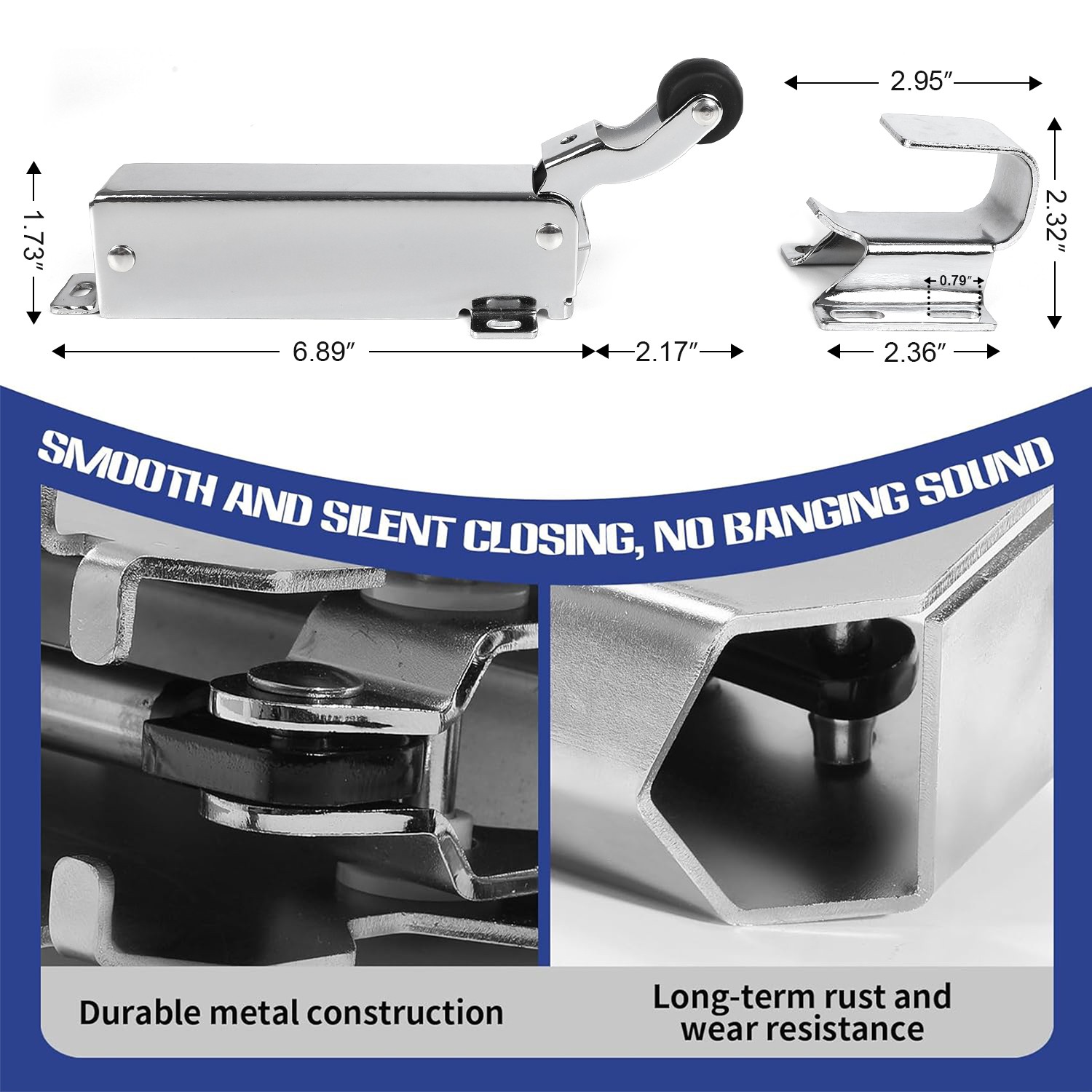 For 1094 SureClose Hydraulic Door Closer Wide-Hook Exposed Mounting 3/4'