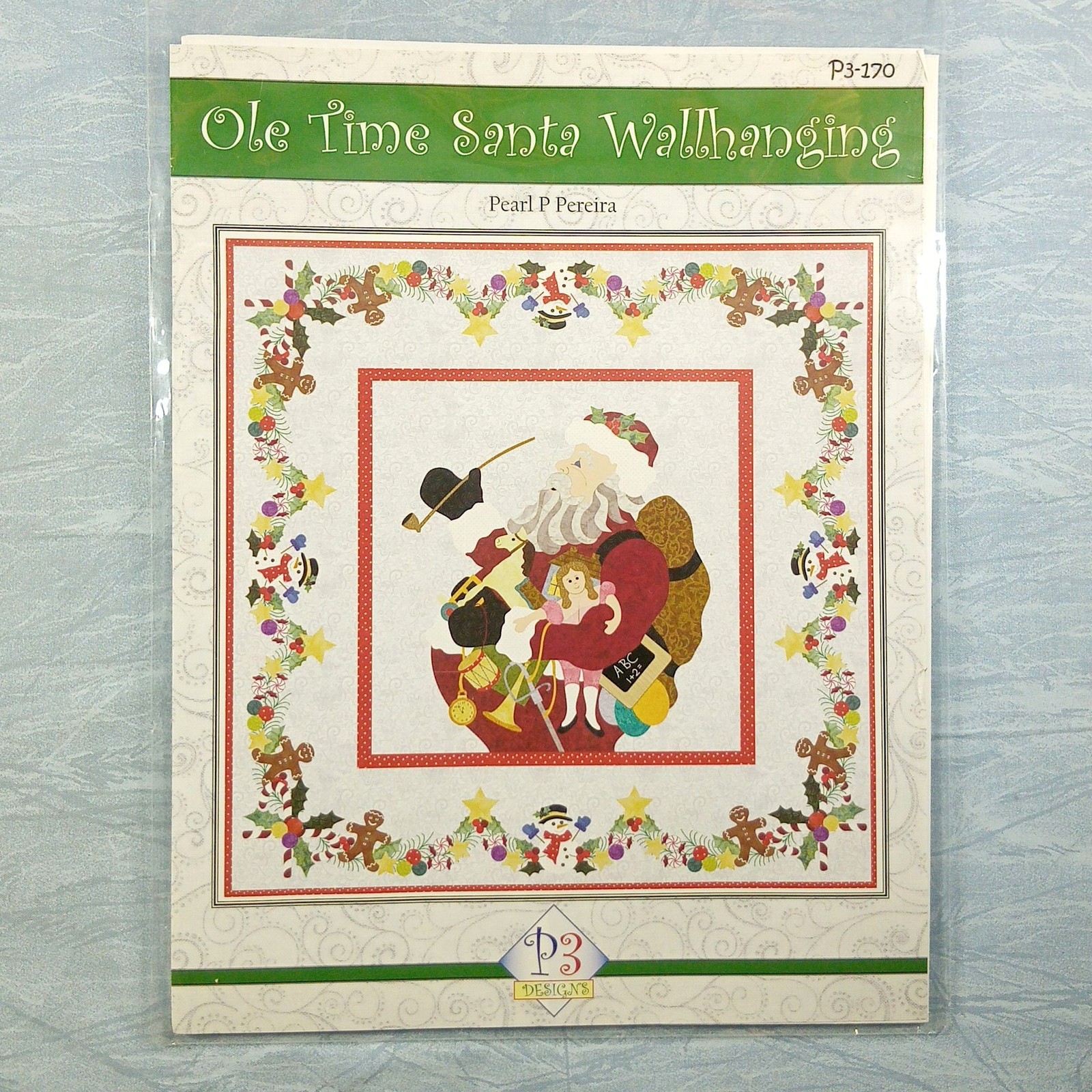 P3 Designs P3-170 'Ole Time Santa' Wall Hanging Pattern 42x42