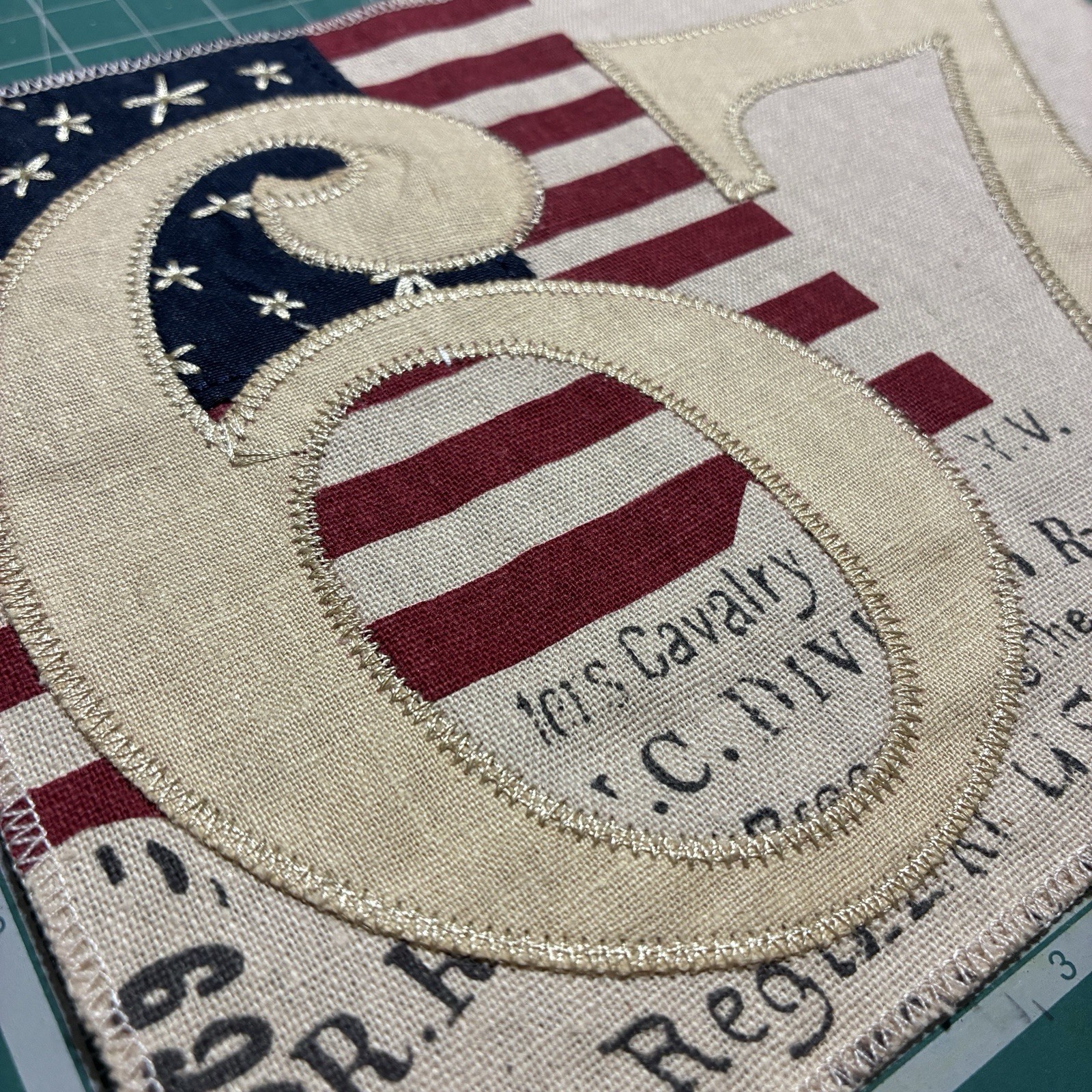 Rare Find!  Vintage Ralph Lauren 90's 1967 American Flag Sew-On Patch