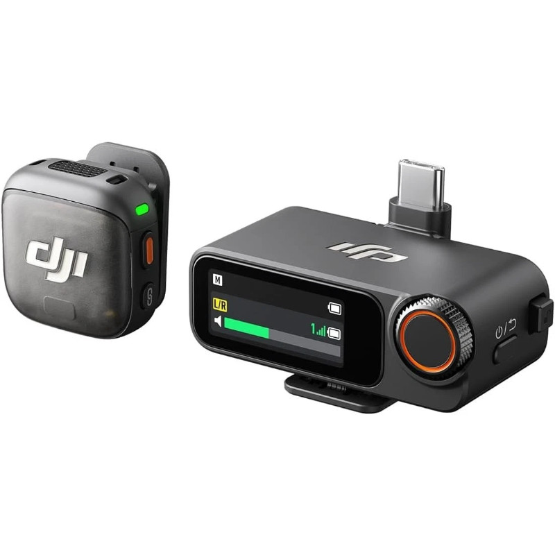 DJI Microphone 3 (2TX+1RX+Charging Box) Wireless Microphone