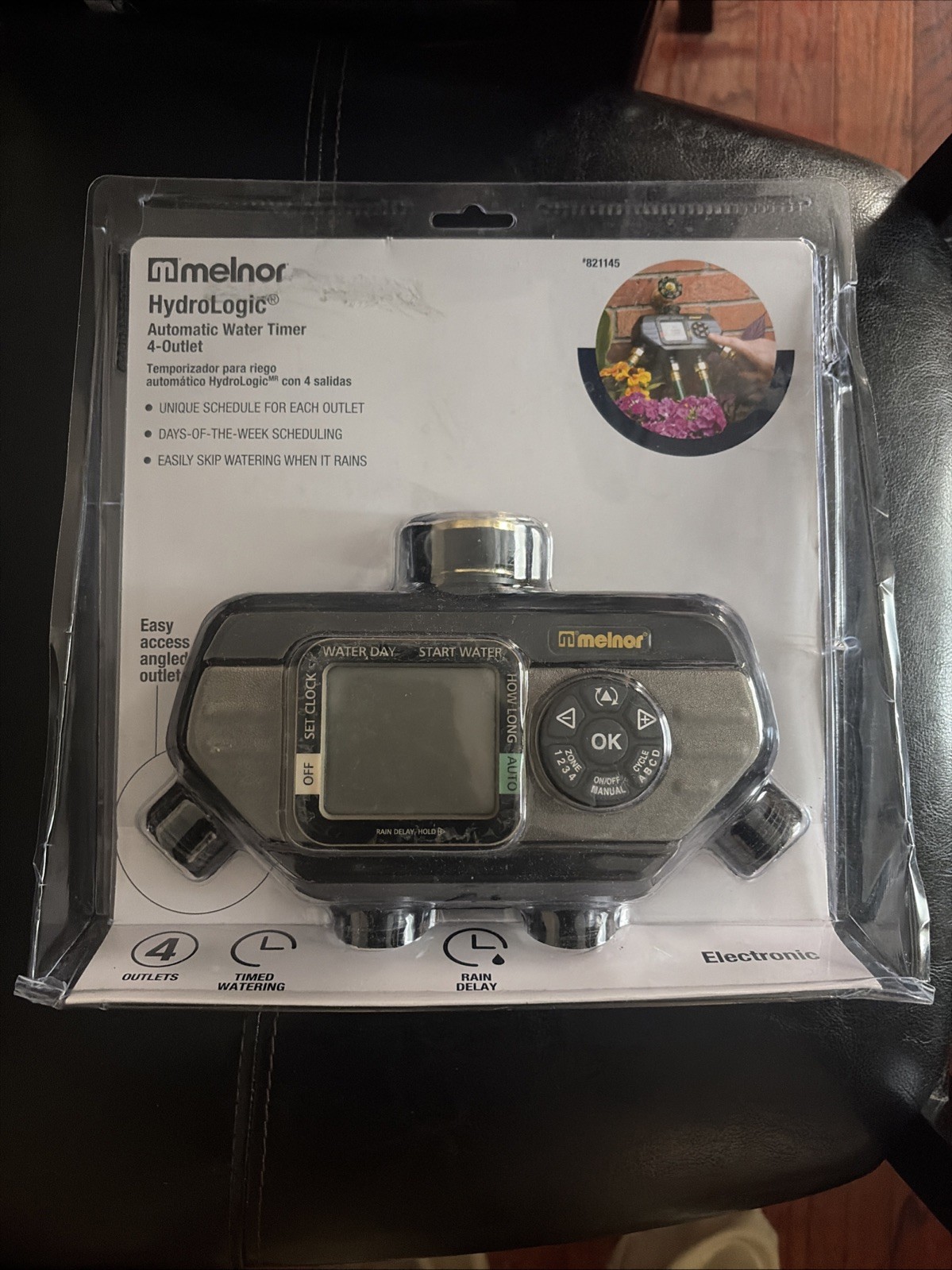Melnor Hydrologic Automatic 4-Outlet Automatic Water Timer 821145 NEW