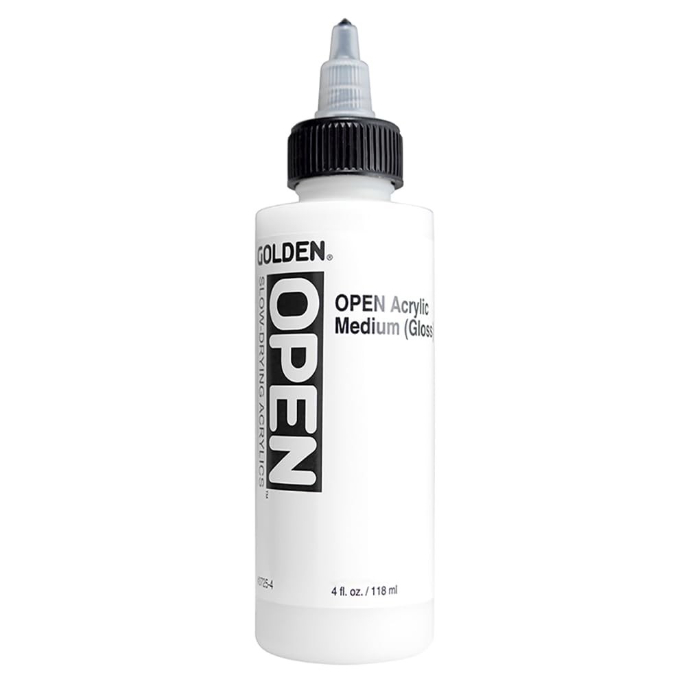 GOLDEN OPEN Slow-Drying Acrylics, 4 Fl Oz (Pack of 1), Acrylic Medium (Gloss)