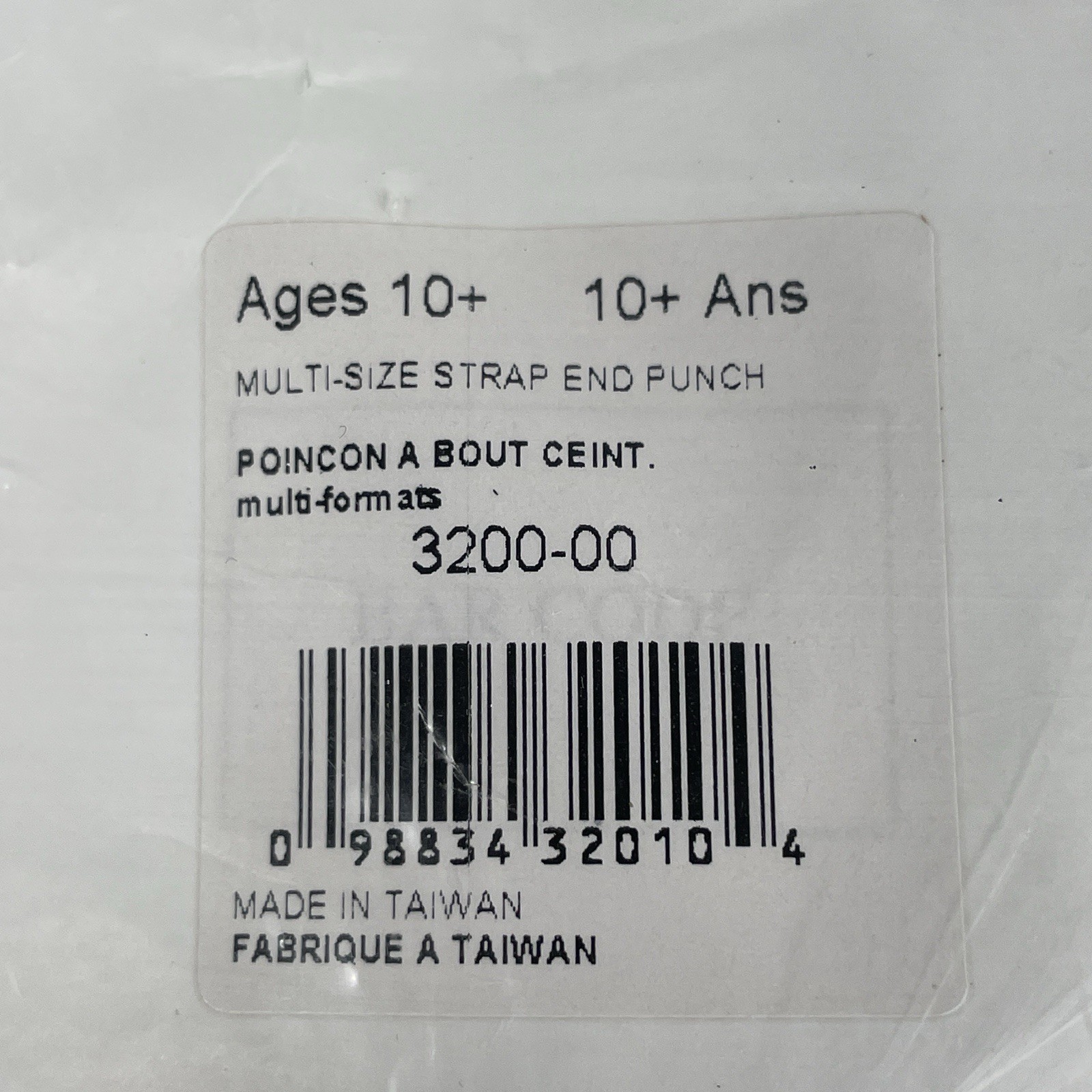 Tandy Craftool # 3200-00 Leather Multi-size Strap End Punch