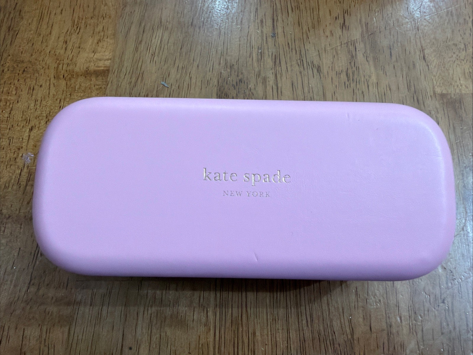 KATE SPADE Hard  Shell Eyeglass Or Sunglasses CASE Pink And Green Copper Accent