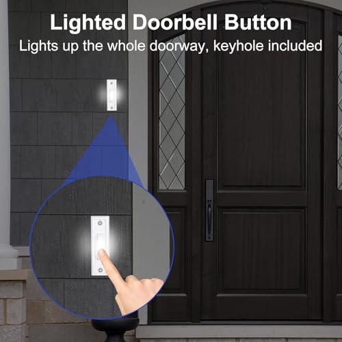 Lighted Temp Sensor - Pairing Light Switch - LED - White