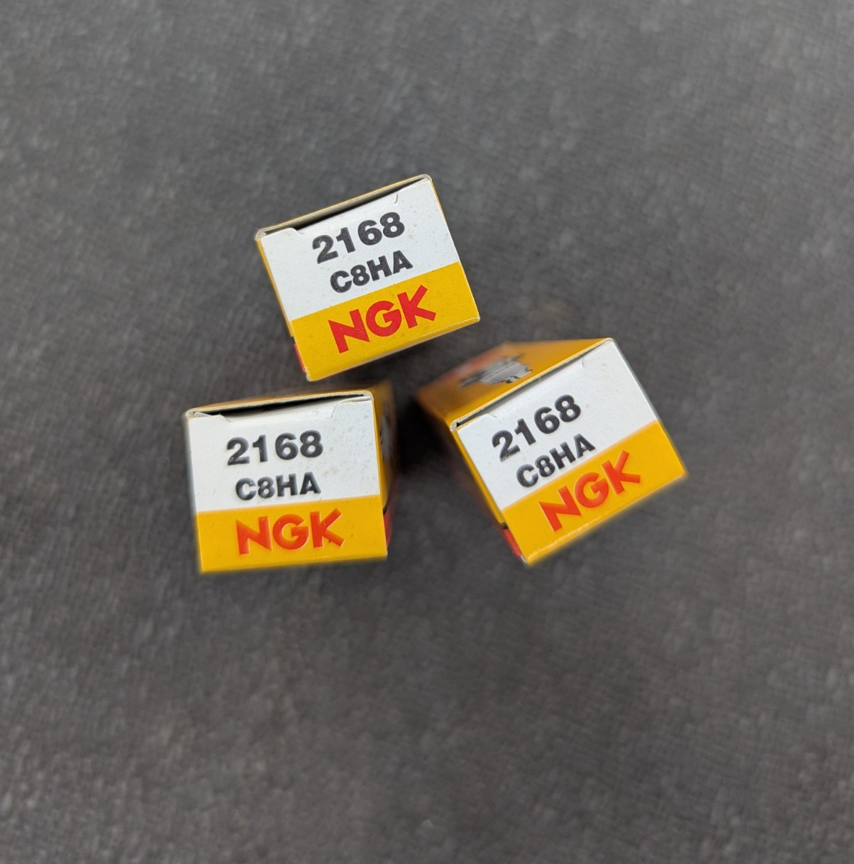 NGK Spark Plugs 2168 C8HA (Set of 3)