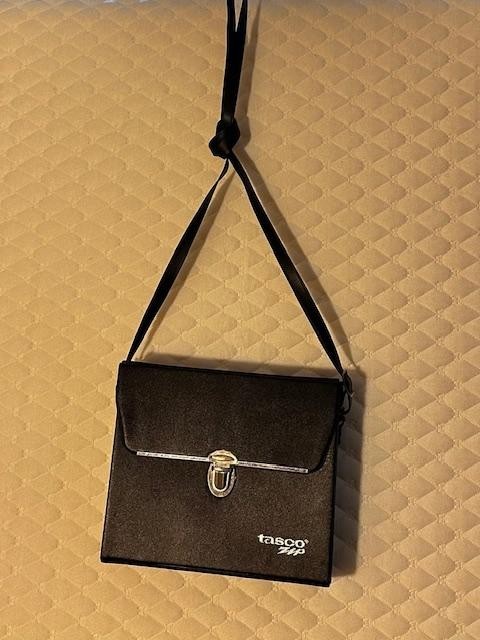 * Vintage Tasco Zip Black  Binoculars Hard Shell  Carrying  Case 7 X 6 X 3