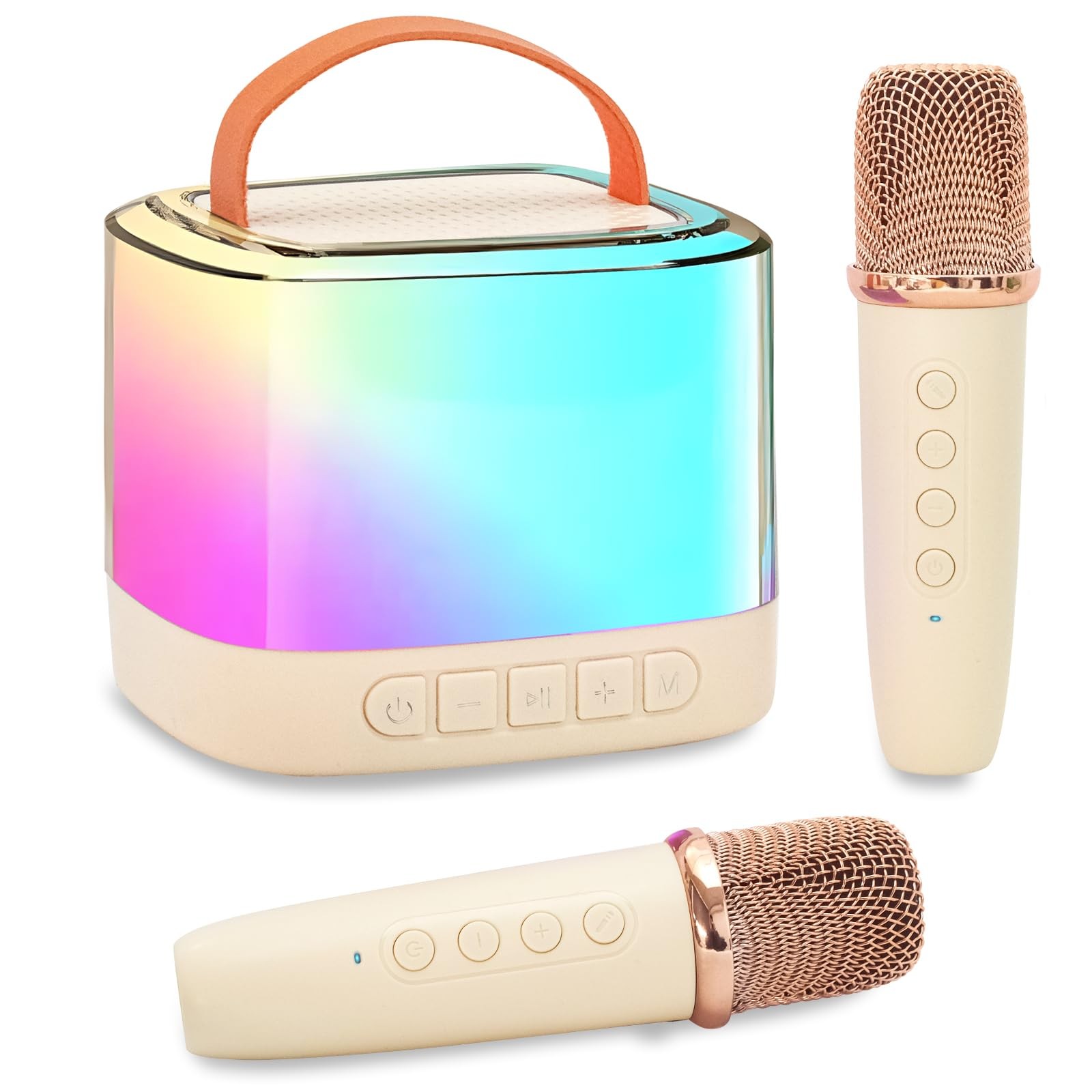 Karaoke Machine for Kids,Portable Bluetooth Speaker with Wireless Microphone ...