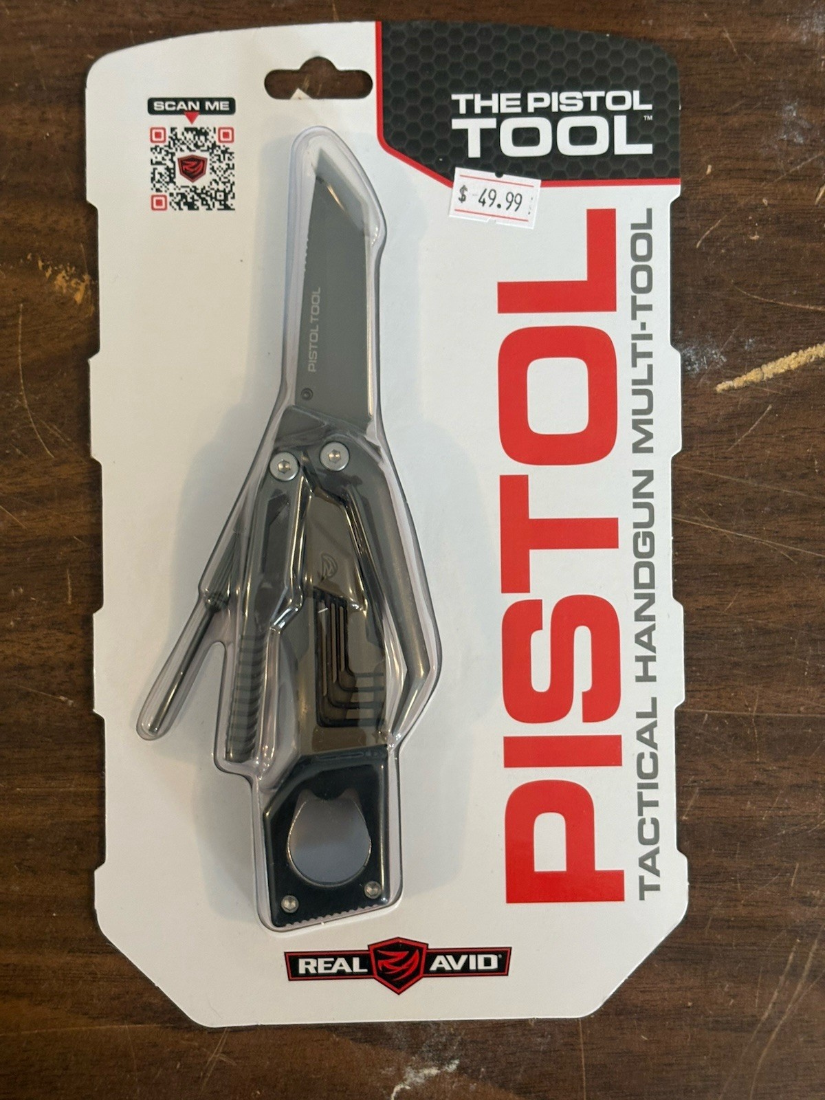 Real Avid The Pistol Tool Titanium Coating Compact Gunsmith Kit 3" Tanto Knife