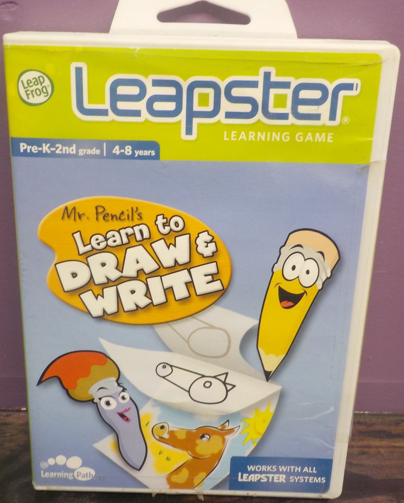 Leap Frog Leapster Mr Pencil's Learn To Draw & Write 4-8 Years NEW