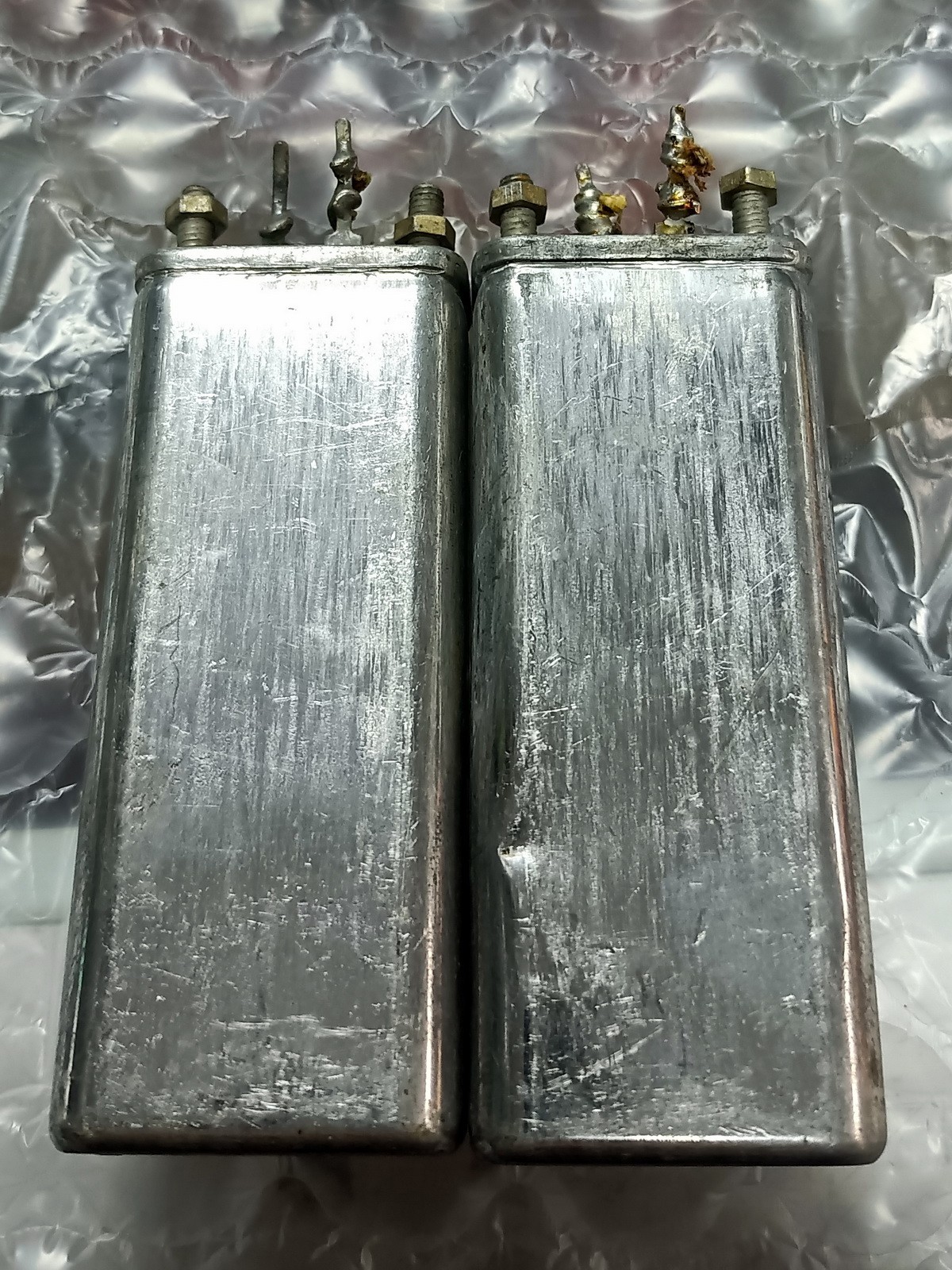 Matched pair Western Electric 513C 10uF capacitor