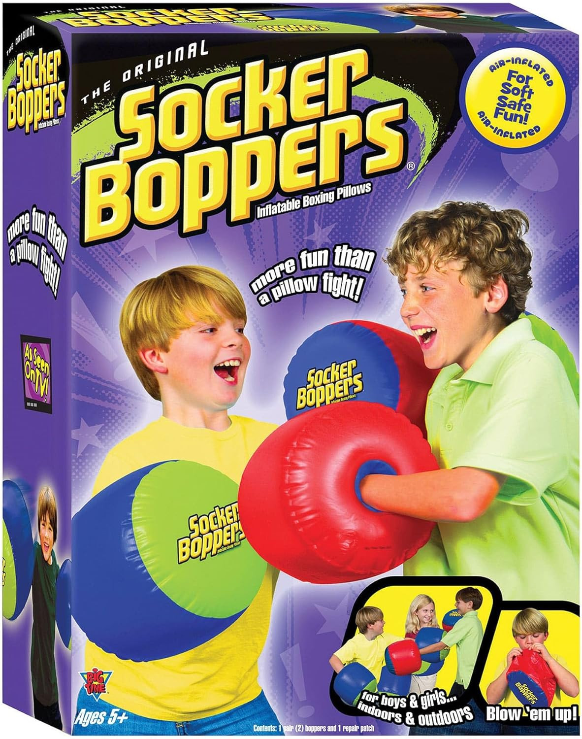 Inflatable Boxing Pillows - One Pair Boppers – Colors Will Vary, Box and Bop, Du