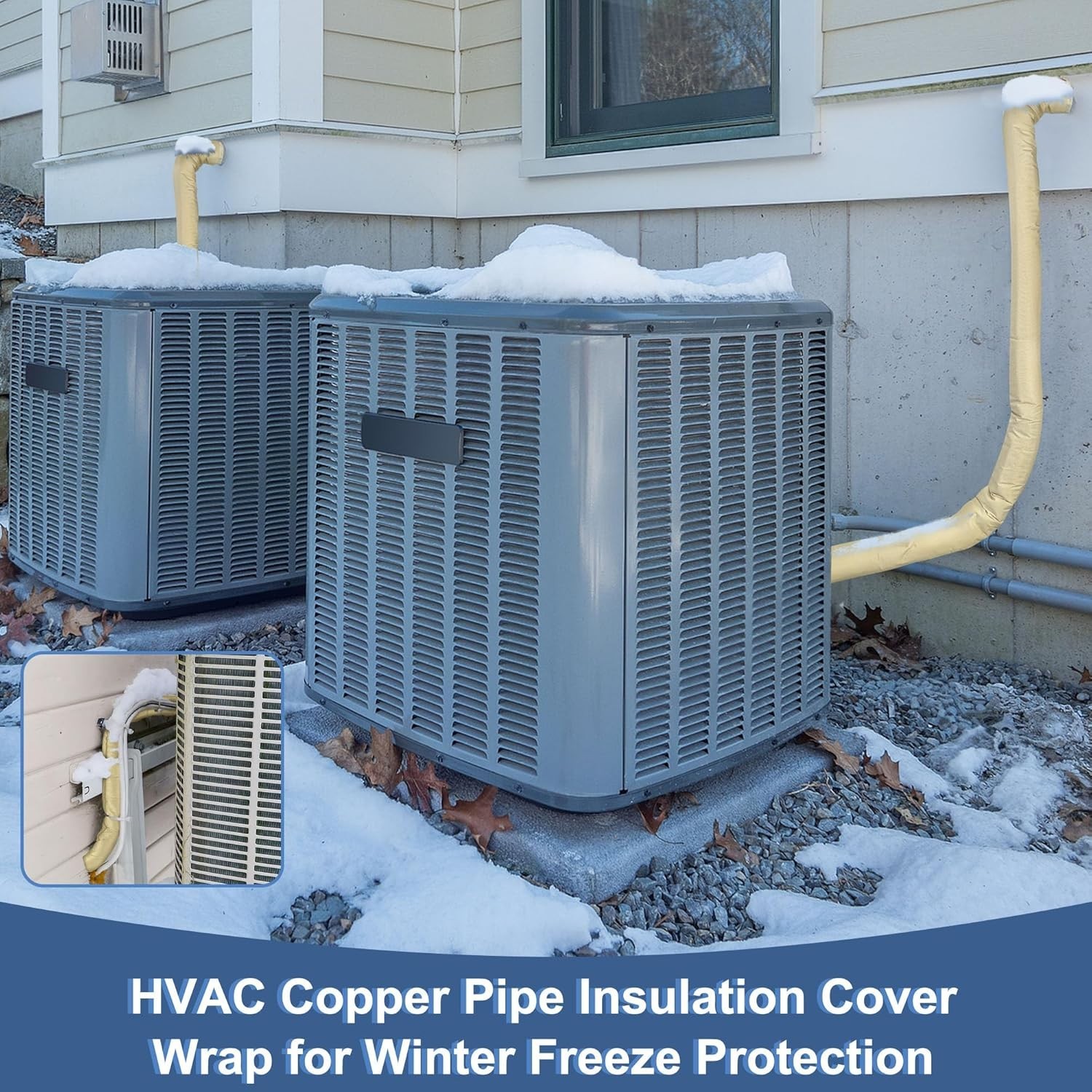 Professional-Level Khaki HVAC Pipe Insulation Sleeve, Waterproof & Durable