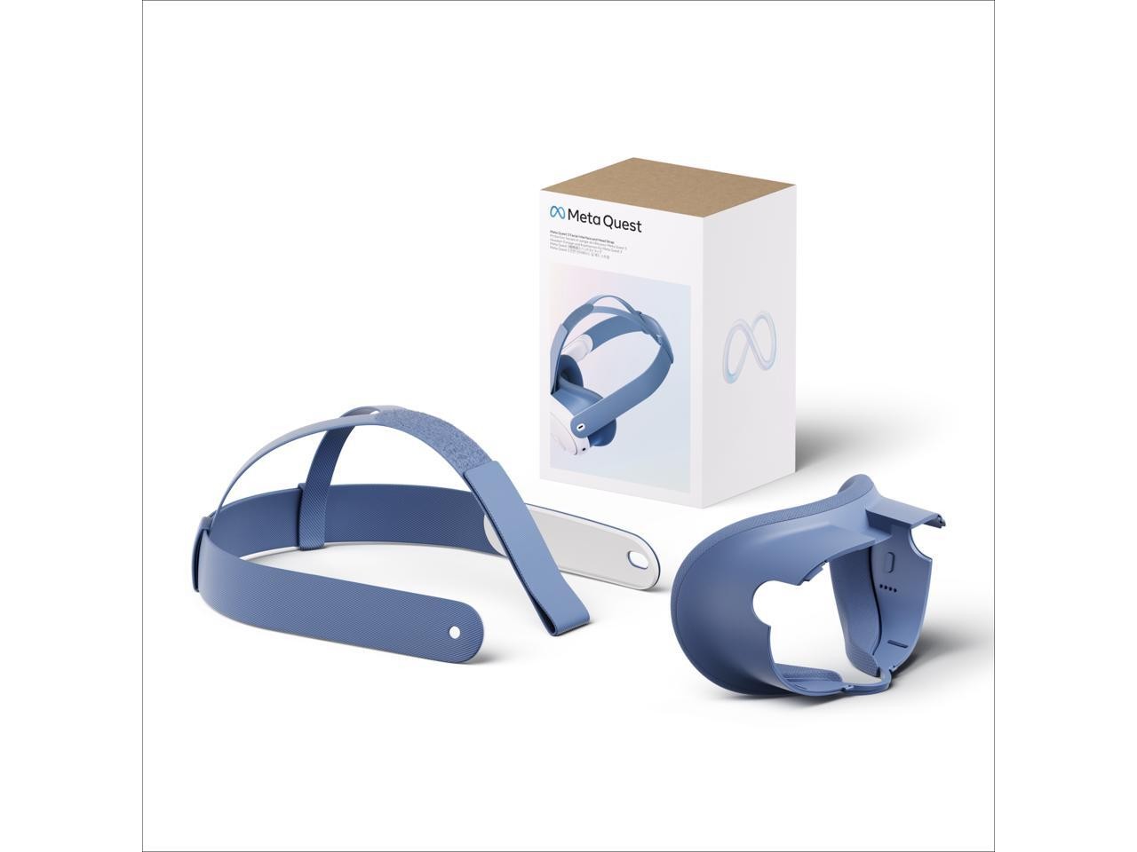 Meta Quest 3 Facial Interface & Head Strap (Elemental Blue)
