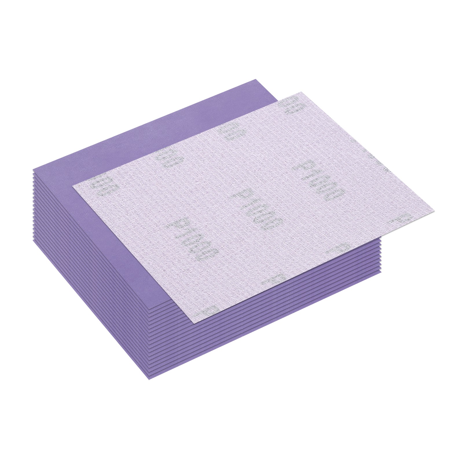 20 Pcs 1000 Grit Dry Sandpapers, 4.5 x 5.5 Inch Sand Papers, Purple