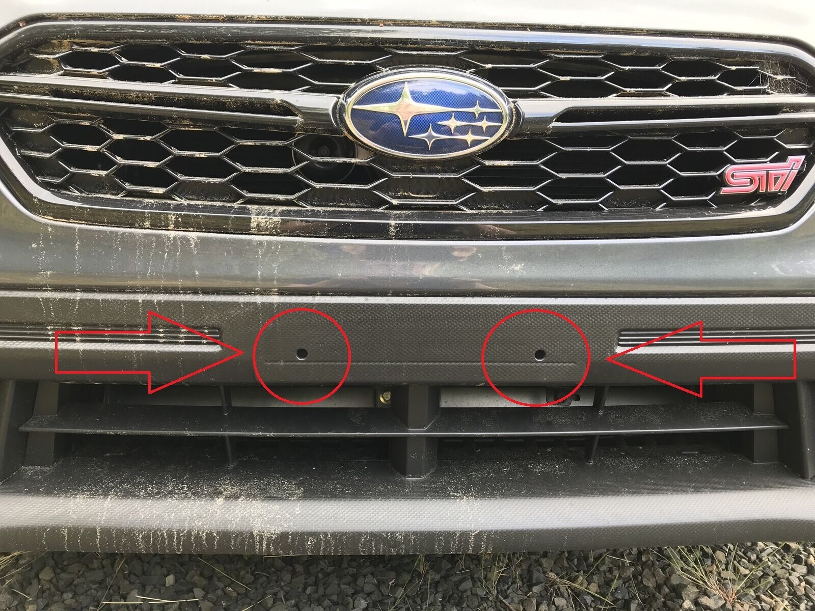 (x2) Plastic Toggle Hardware Kit for Front License Plate Bracket for Subaru New