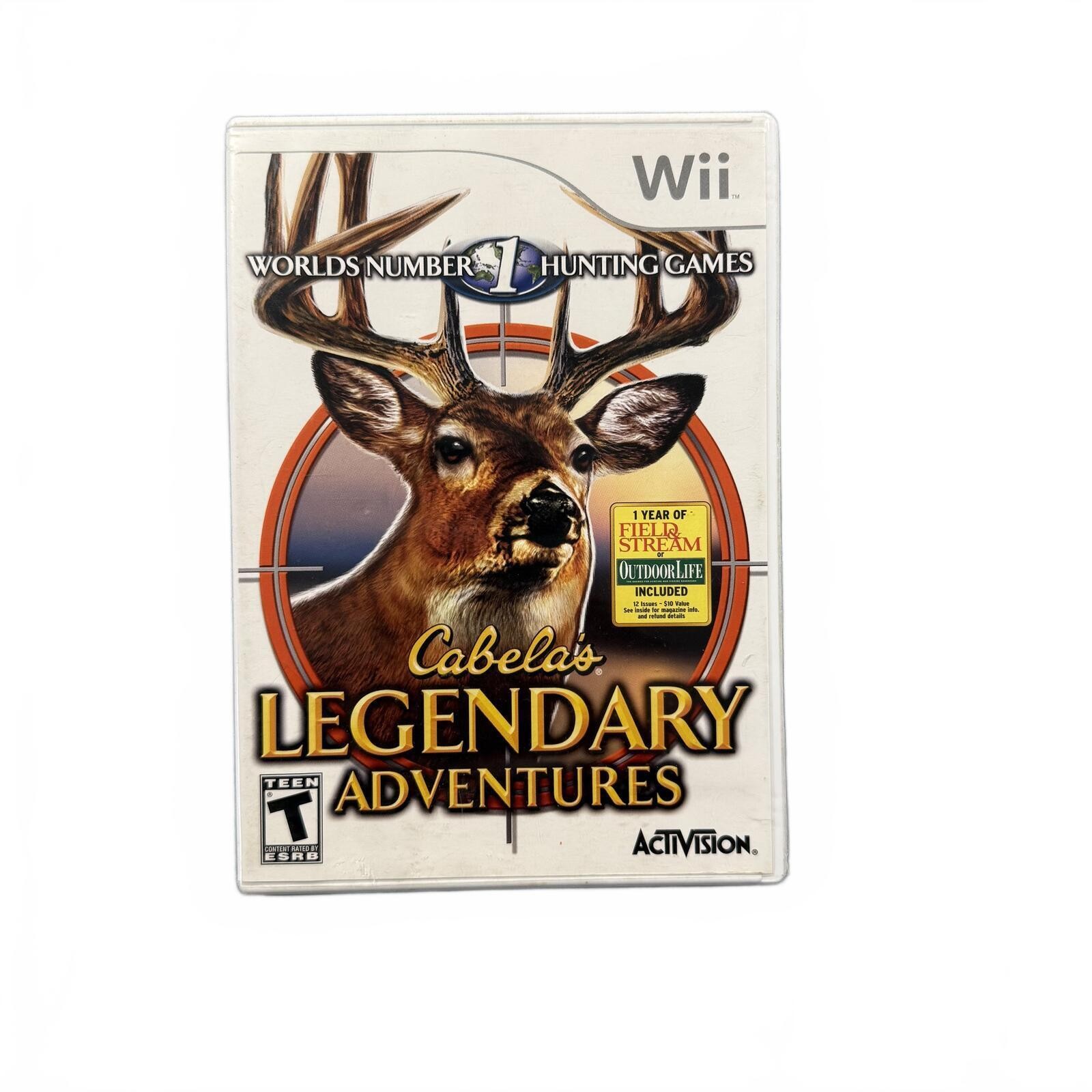 Cabela’s Legendary Adventures | Nintendo Wii | Complete CIB | Activision