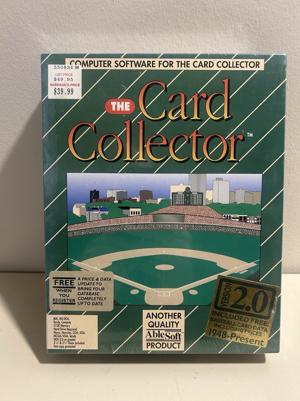 The Card Collector 2.0 Software By AbleSoft: Brand New And Sealed!!