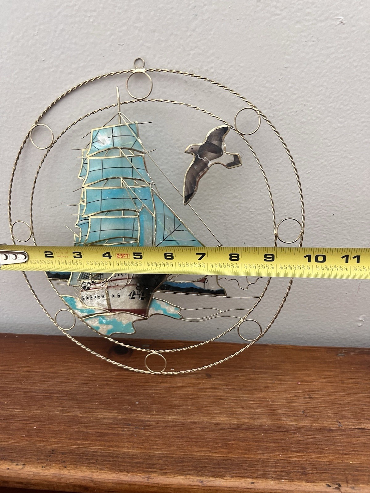 Metal Sail Boat Ship Sun Catcher