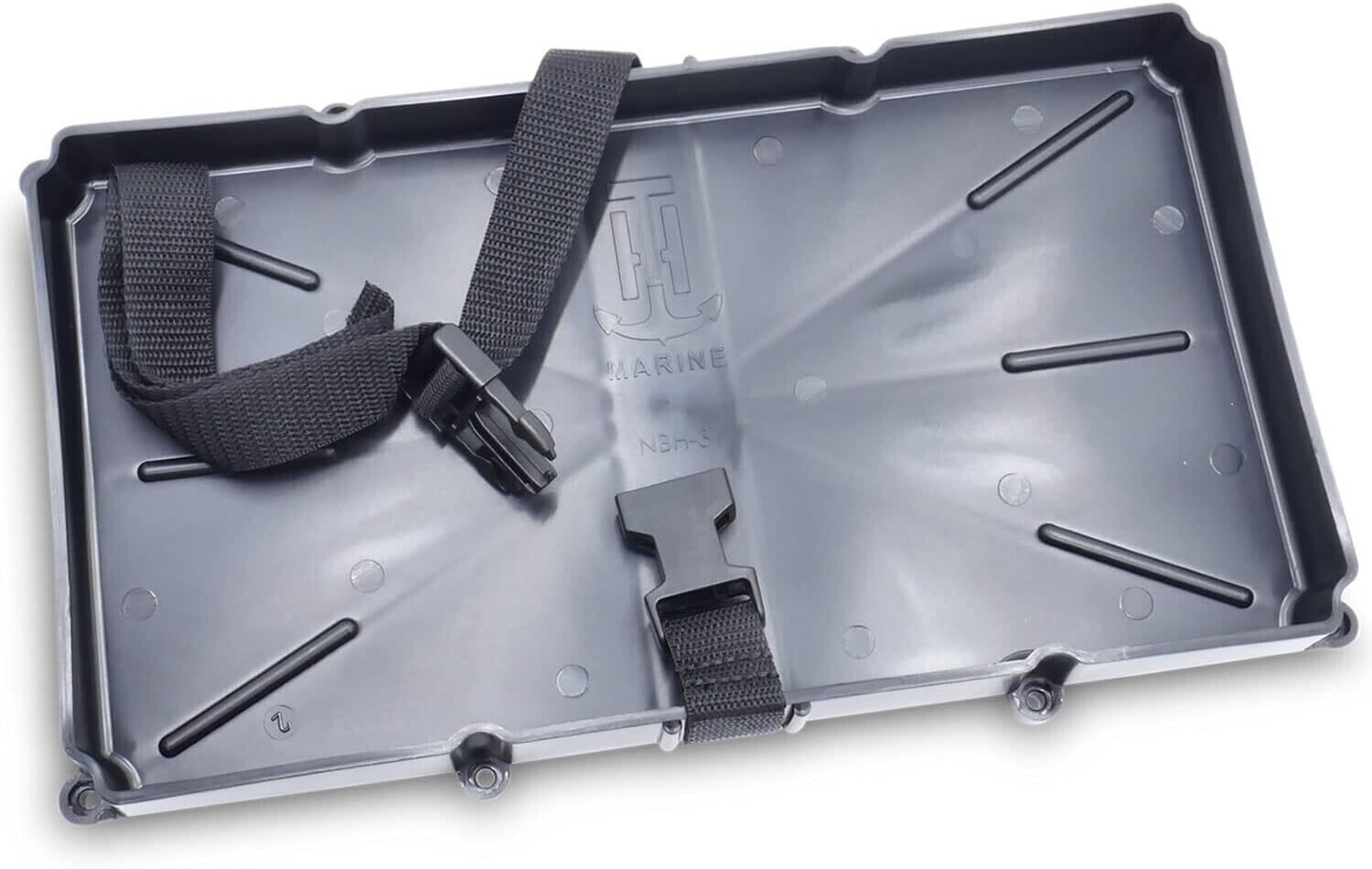 T-H Marine NBH31PDP Narrow Battery Tray Holder Poly Strap Space Saving Design