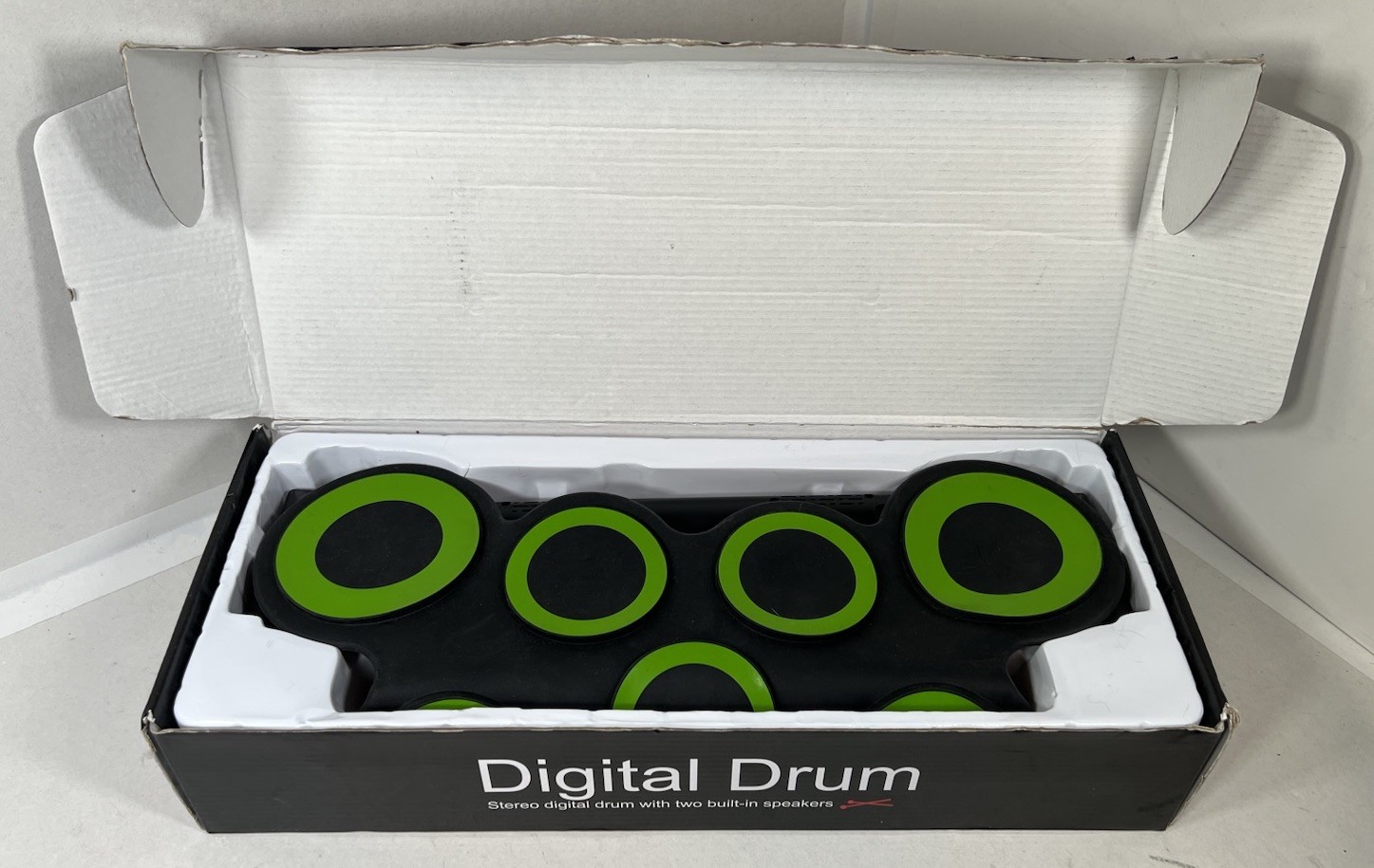 Electronic Digital Drum Set 7 Pads MIDI Drum Kit w/ 2 Speaker & Headphone.