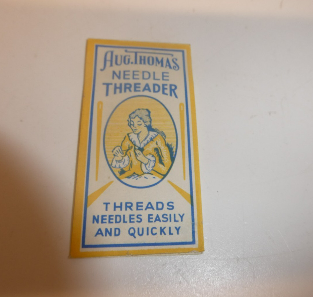 VTG Germany Wire Needle Threader ~ Sewing ~ Aug. Thomas