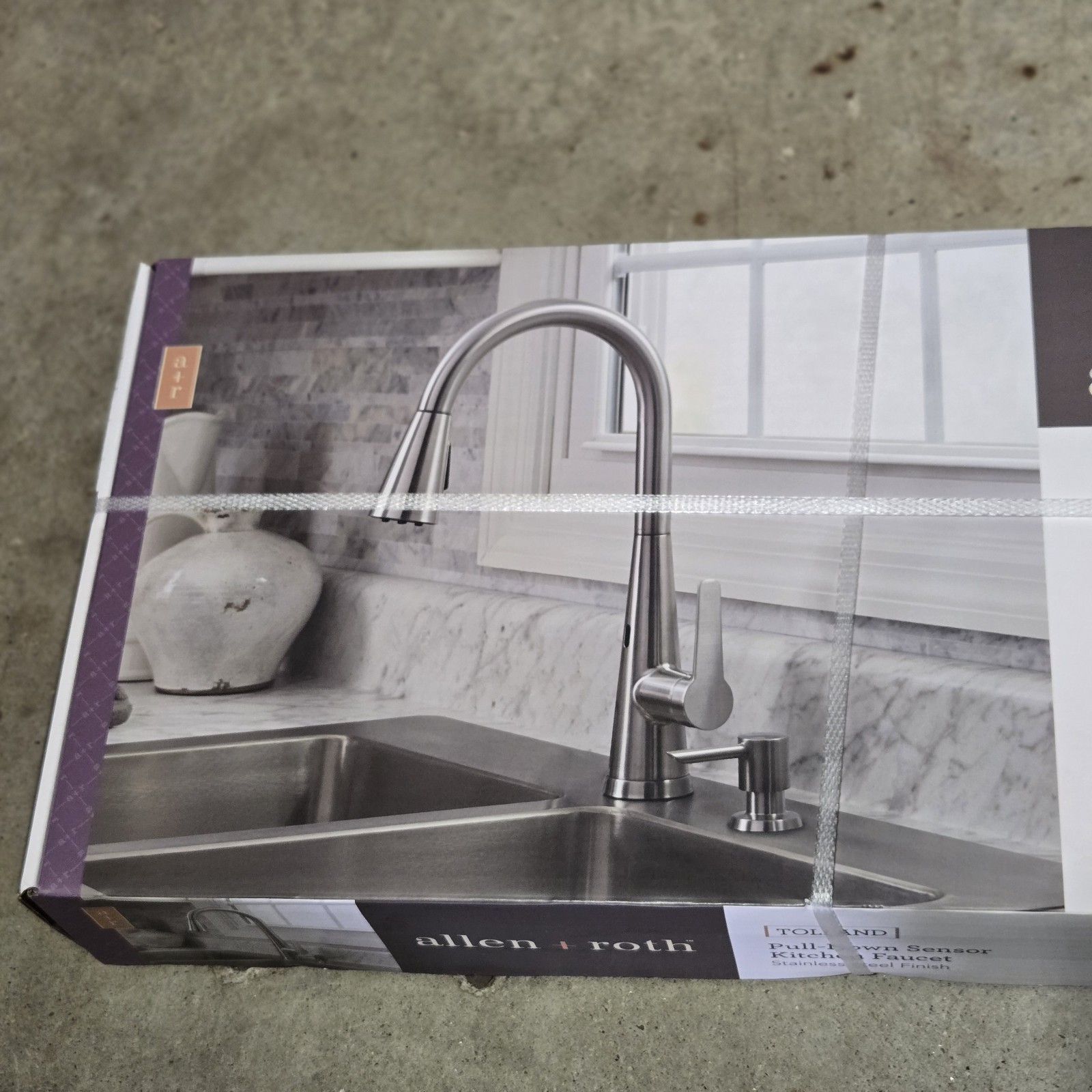 allen + roth Tolland Stainless Steel 1-Handle Deck-mount Pull-down Handle