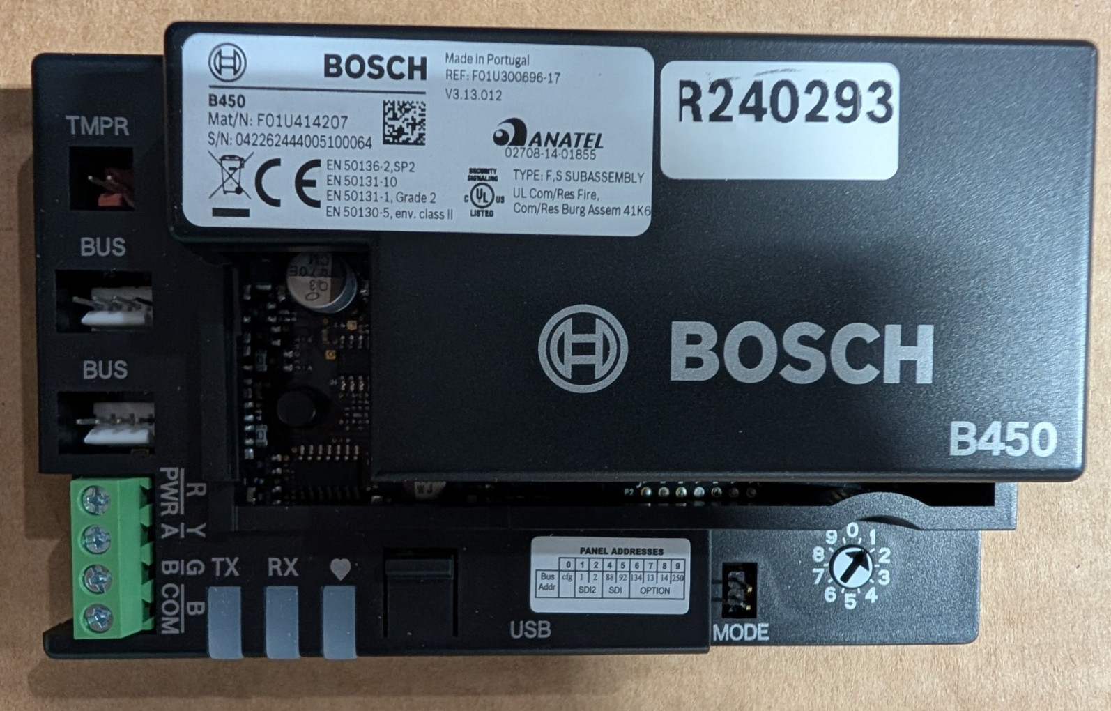 BOSCH B450 Conettix Plug-In Communicator Interface