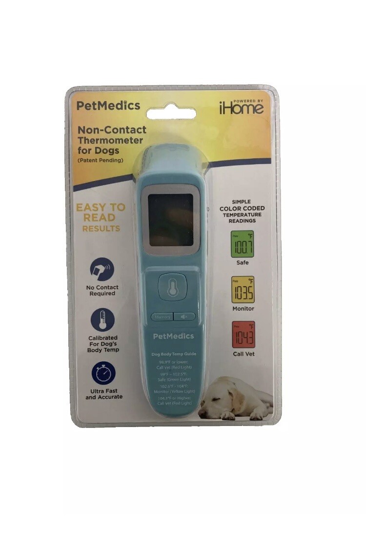 iHome PetMedics Dog Thermometer, Non-Contact Accurate Temperature Fast Easy