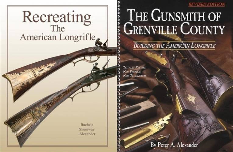 2 BOOKS Building, Recreating the American Longrifle - Flintlock Long Rifles