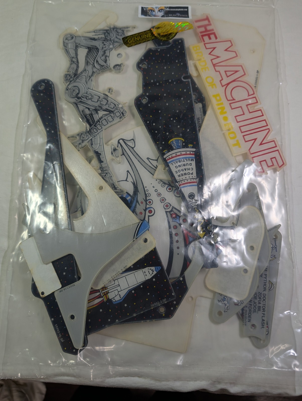 NEW Williams Bride of Pinbot Pinball Playfield Plastics combo w/ mini-playfield