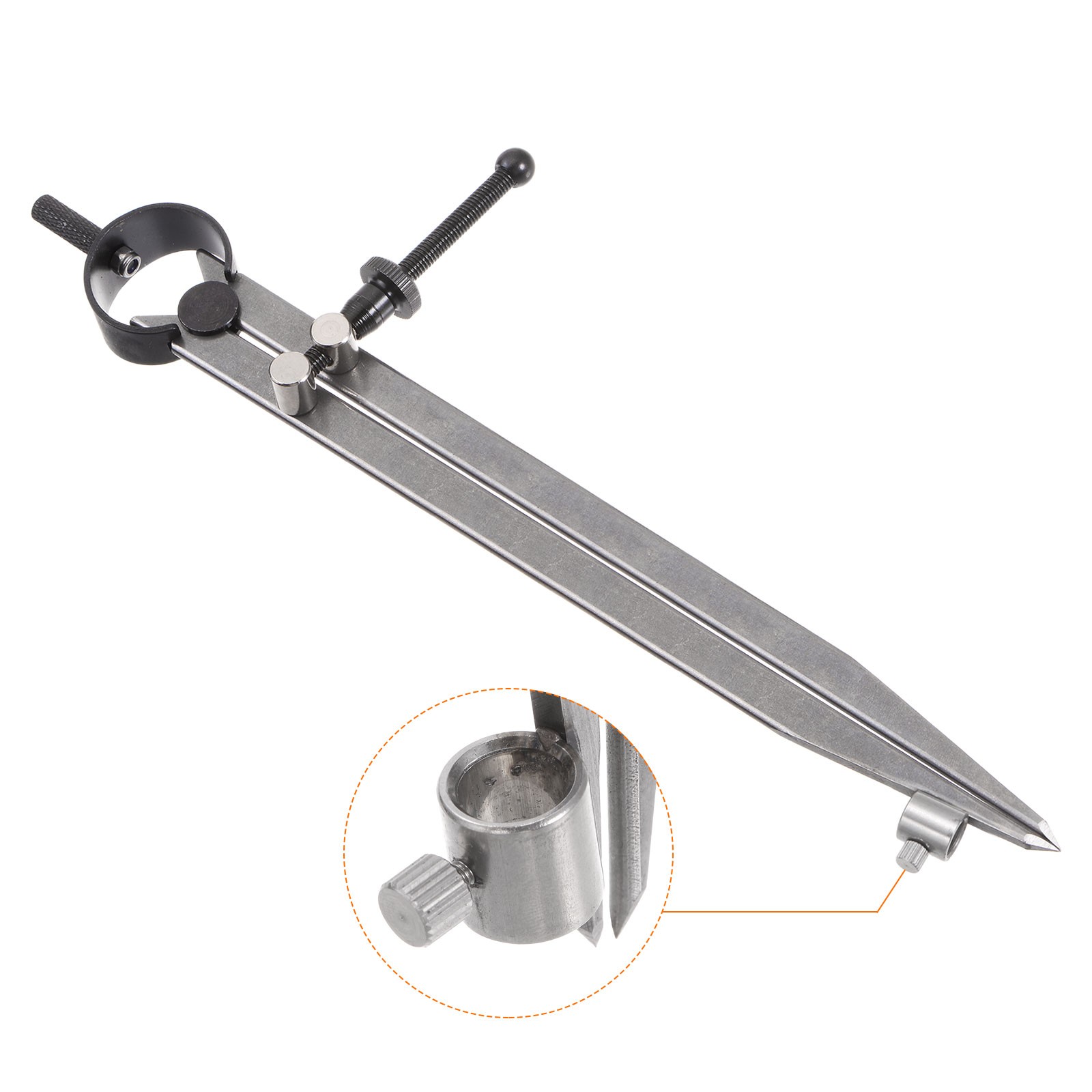 Spring Joint Caliper 10" Adjustable Spring Divider Caliper with Pencil Holder