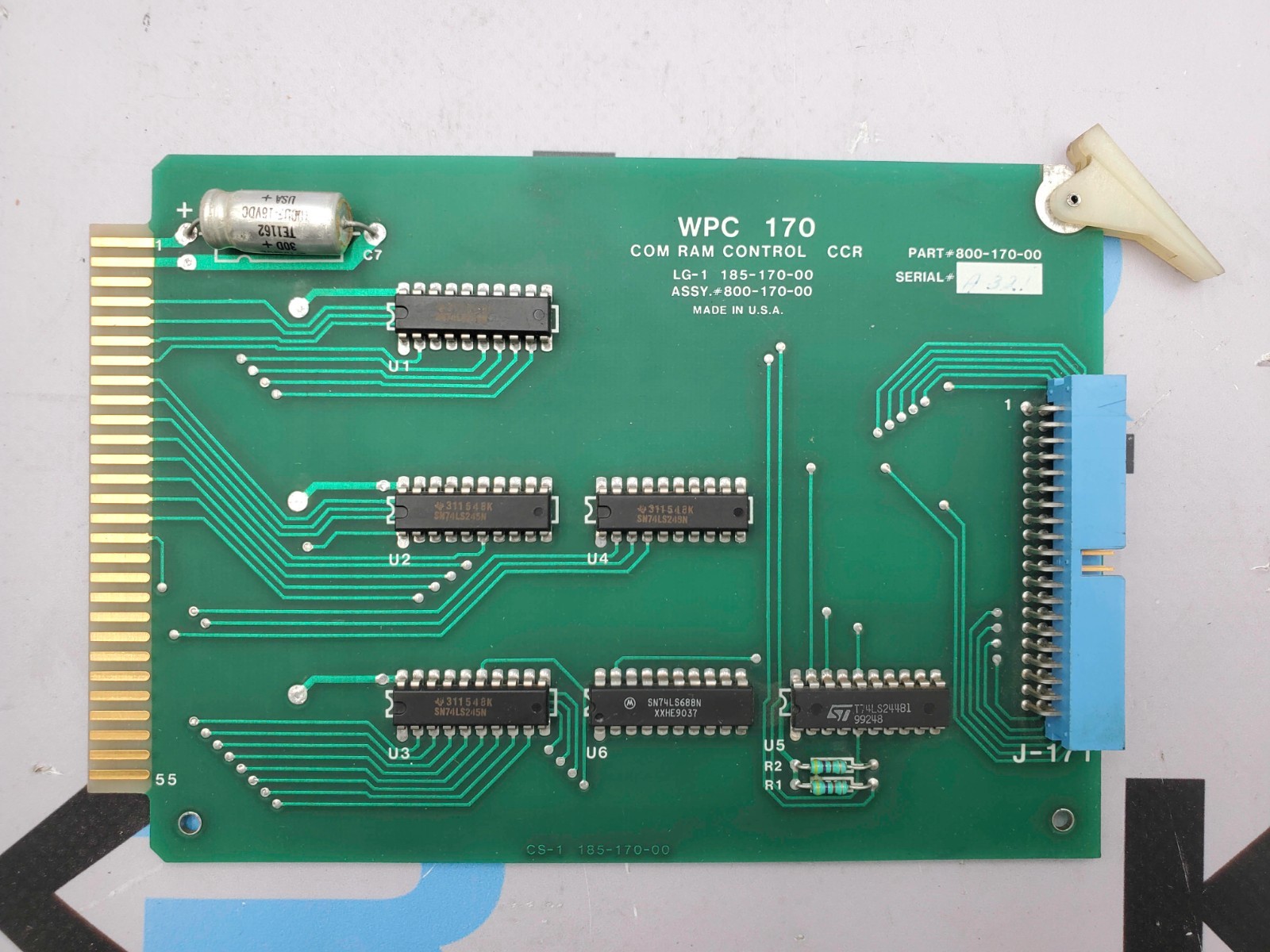 WEB Printing 800-170-00 COM RAM Control