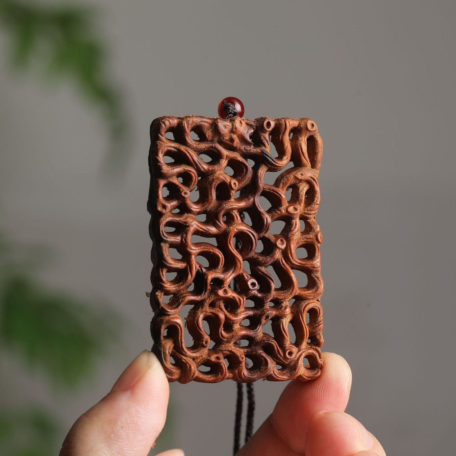 Lightning strike Zaomu Road Road Tong double-sided intricately carved no event n