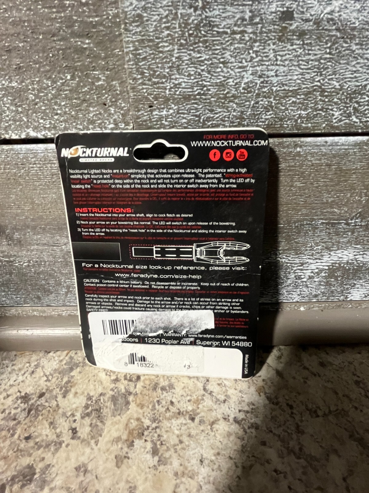 Nockturnal NT-202 Red High Visibility LED Lighted Locks 3-Pack Size Small