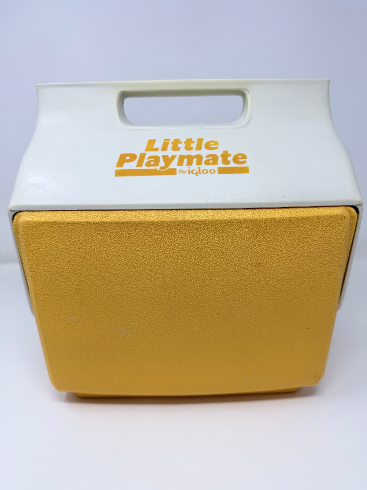 Playmate by Igloo Cooler Lemon Yellow/White W/ Side Push Button- USA