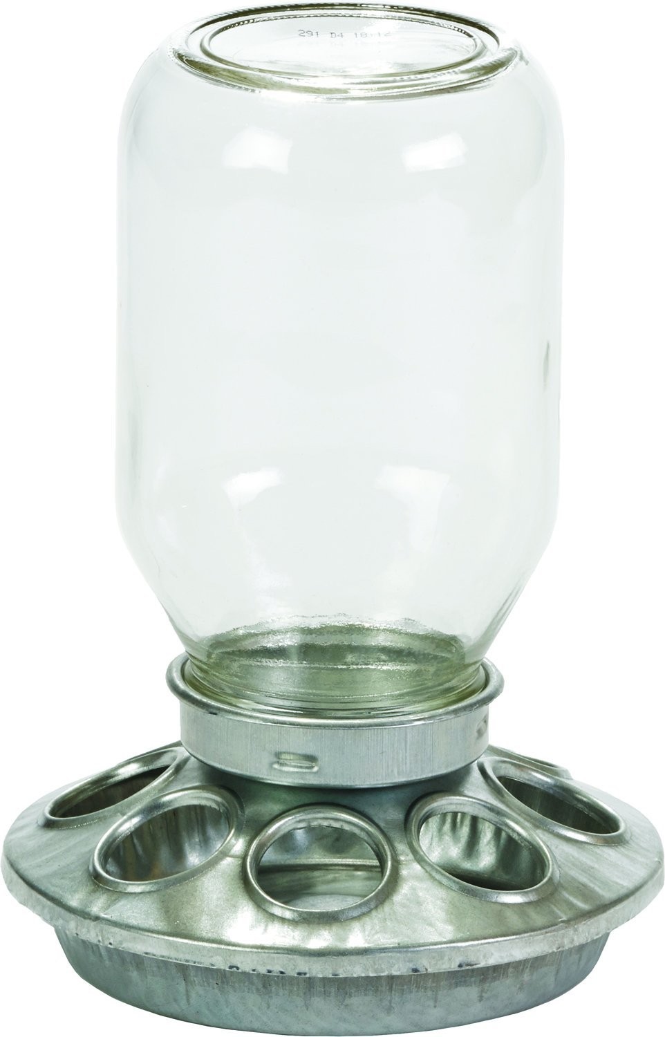 Little Giant 1 Quart Mason Jar Baby Chick Feeder With 8 Feeding Holes