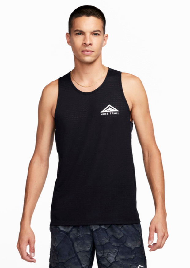 Nike Trail Running Dri-FIT Tank Top Black FJ5336-010 Men's Size M NWT!