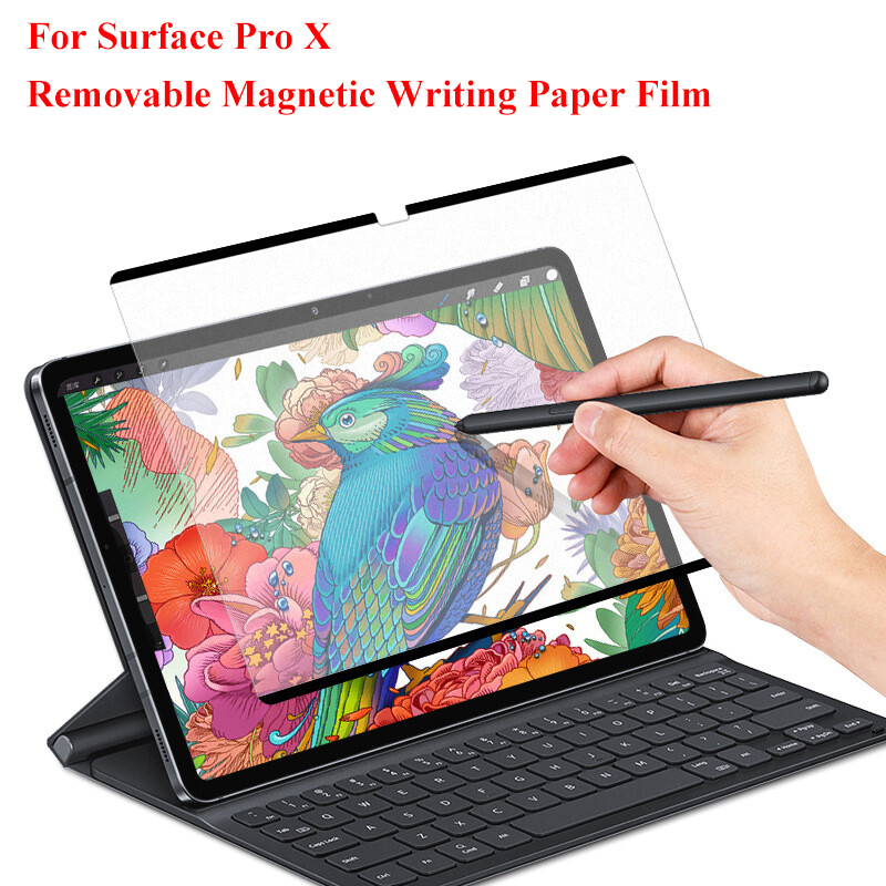 Removable Magnetic Matte Paper Film Screen Protector For Microsoft Surface Pro X