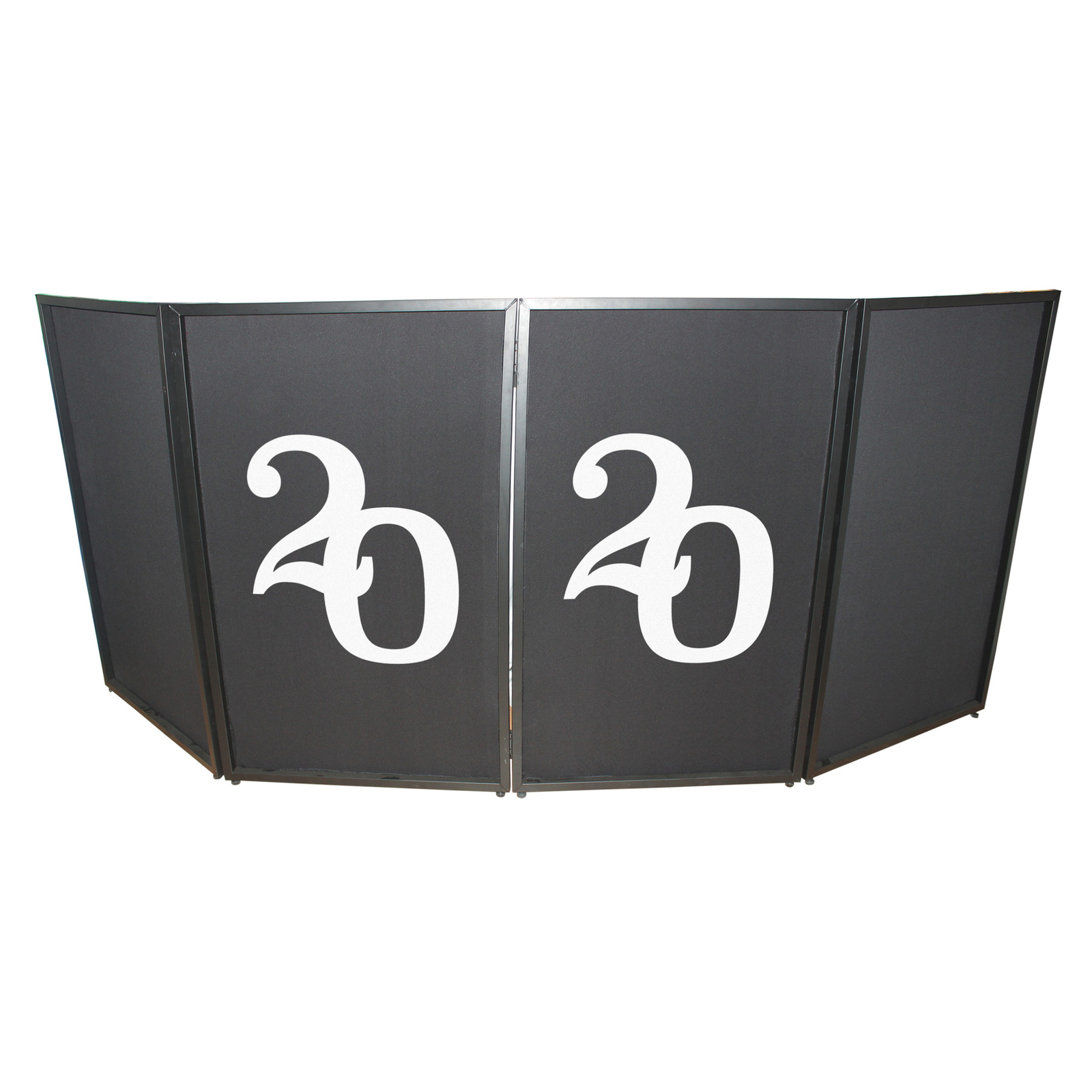 ProX XF-S2020X2 Set of 2 2020 Numerical Facade Enhancement Scrims-White on Black