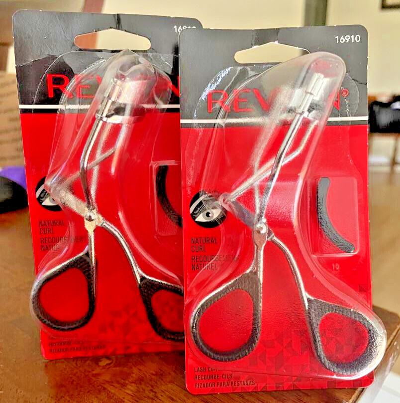 pack of 2 Revlon Eyelash Curler For Natural Lash Look Silver pestañas mujer