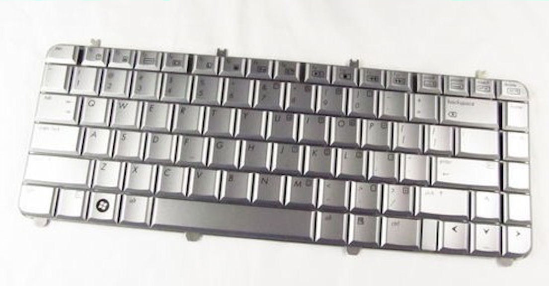 New Genuine HP Pavilion dv5-1000 Silver Keyboard AEQT6U00030 - 488590-001