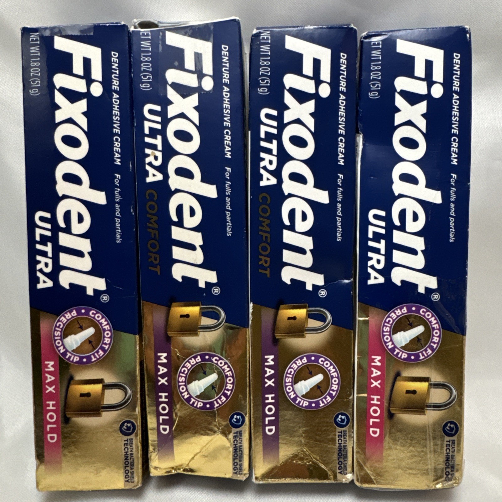 Ultra Max Hold Plus Scope Secure Denture Adhesive for Full and Partial Pack Of 4